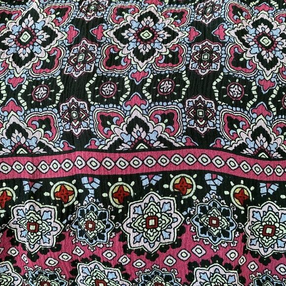 Laura Ashley Long Silk Skirt Size 10 Lined Pleated Ruffled Side Zipper Boho NWT - Picture 13 of 13